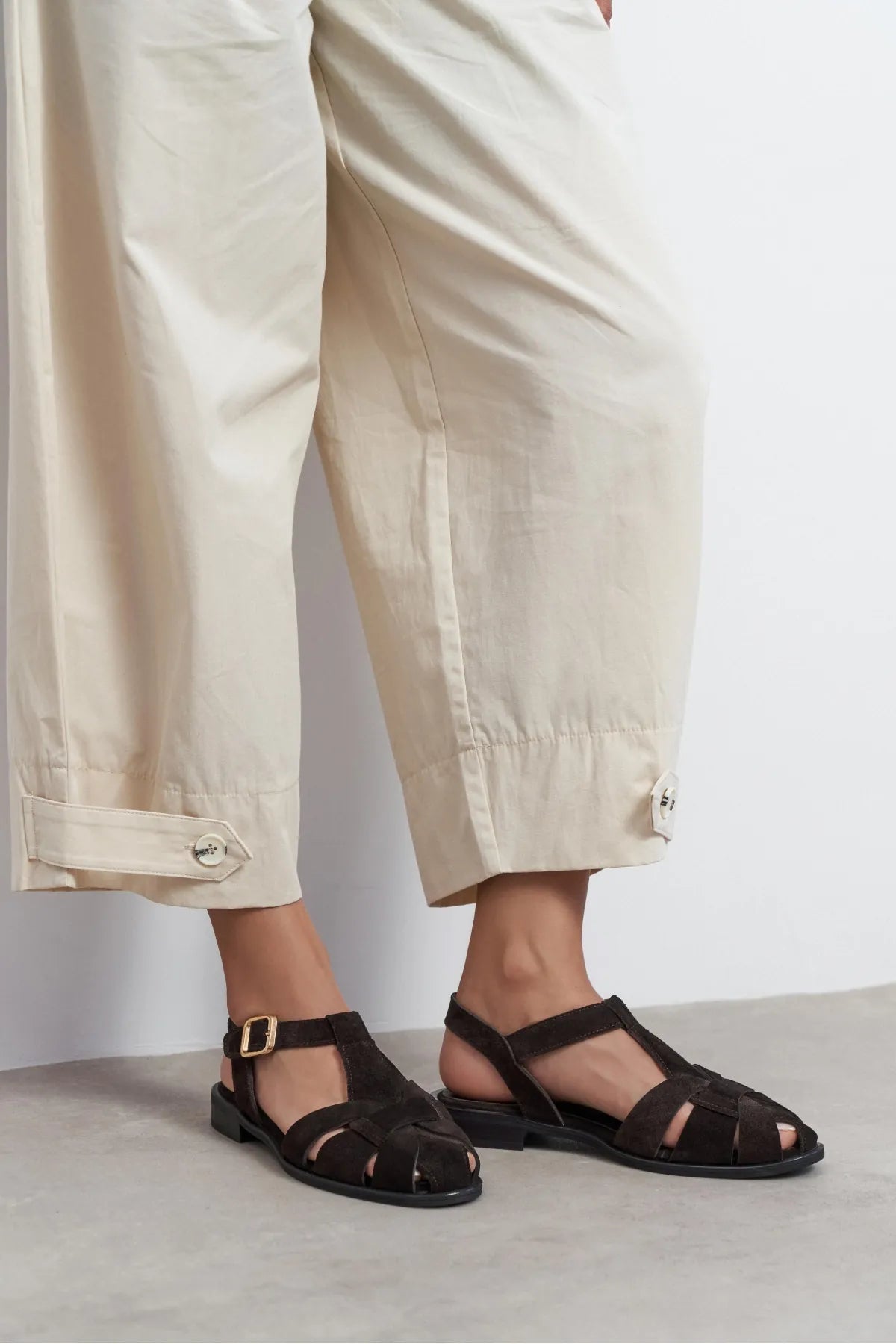 CERES Bitter Brown Genuine Suede Leather Buckle Detail Low Heel Women’s Sandals | FOOTWEAR | SANDALET | Lebbse CERES Bitter Brown Genuine Suede Leather Buckle Detail Low Heel Women’s Sandals | FOOTWEAR | SANDALET | Lebbse