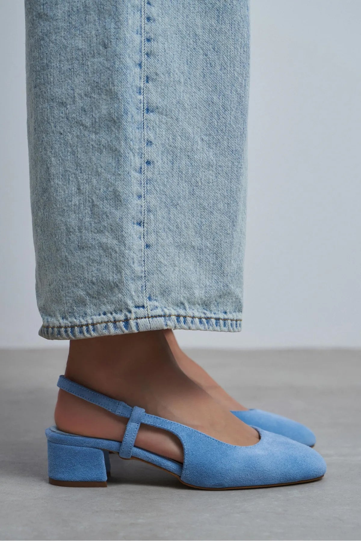 S-HARMONY Baby Blue Suede Square Toe Buckle Detail Low Heel Women’s Ballet Flats | Ballet Flats | FOOTWEAR | Lebbse S-HARMONY Baby Blue Suede Square Toe Buckle Detail Low Heel Women’s Ballet Flats | Ballet Flats | FOOTWEAR | Lebbse