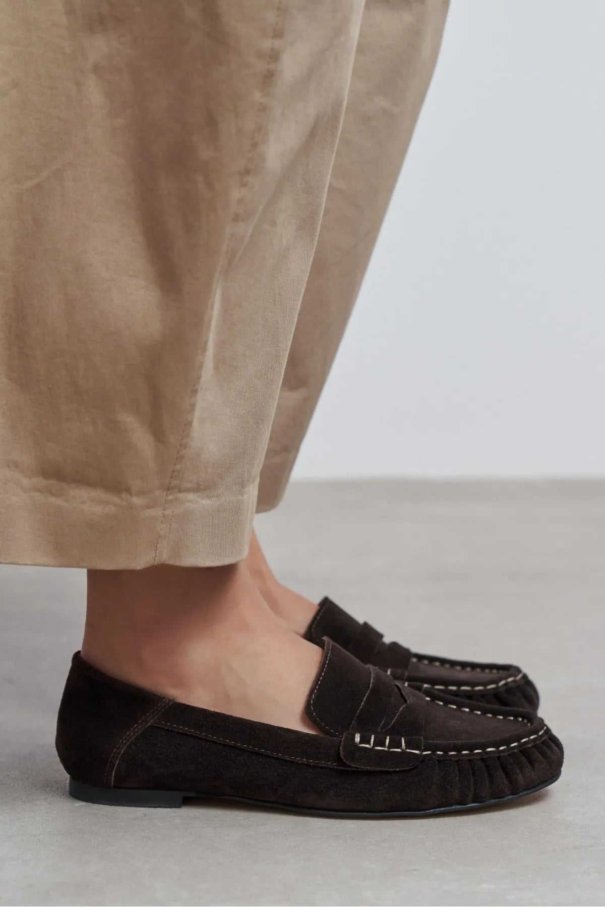 MISTY Bitter Coffee Suede Genuine Leather Women’s Loafer Shoes | FOOTWEAR | Loafers | Lebbse MISTY Bitter Coffee Suede Genuine Leather Women’s Loafer Shoes | FOOTWEAR | Loafers | Lebbse