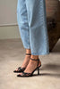 Mery Pearl Matte Ankle-Tie Women's Heeled Sandals