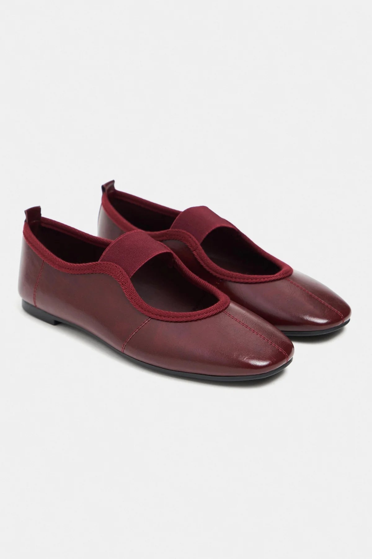 MORTY Burgundy Rustic Patterned Women’s Daily Ballet Flats with Strap Detail | Ballet Flats | FOOTWEAR | Lebbse MORTY Burgundy Rustic Patterned Women’s Daily Ballet Flats with Strap Detail | Ballet Flats | FOOTWEAR | Lebbse