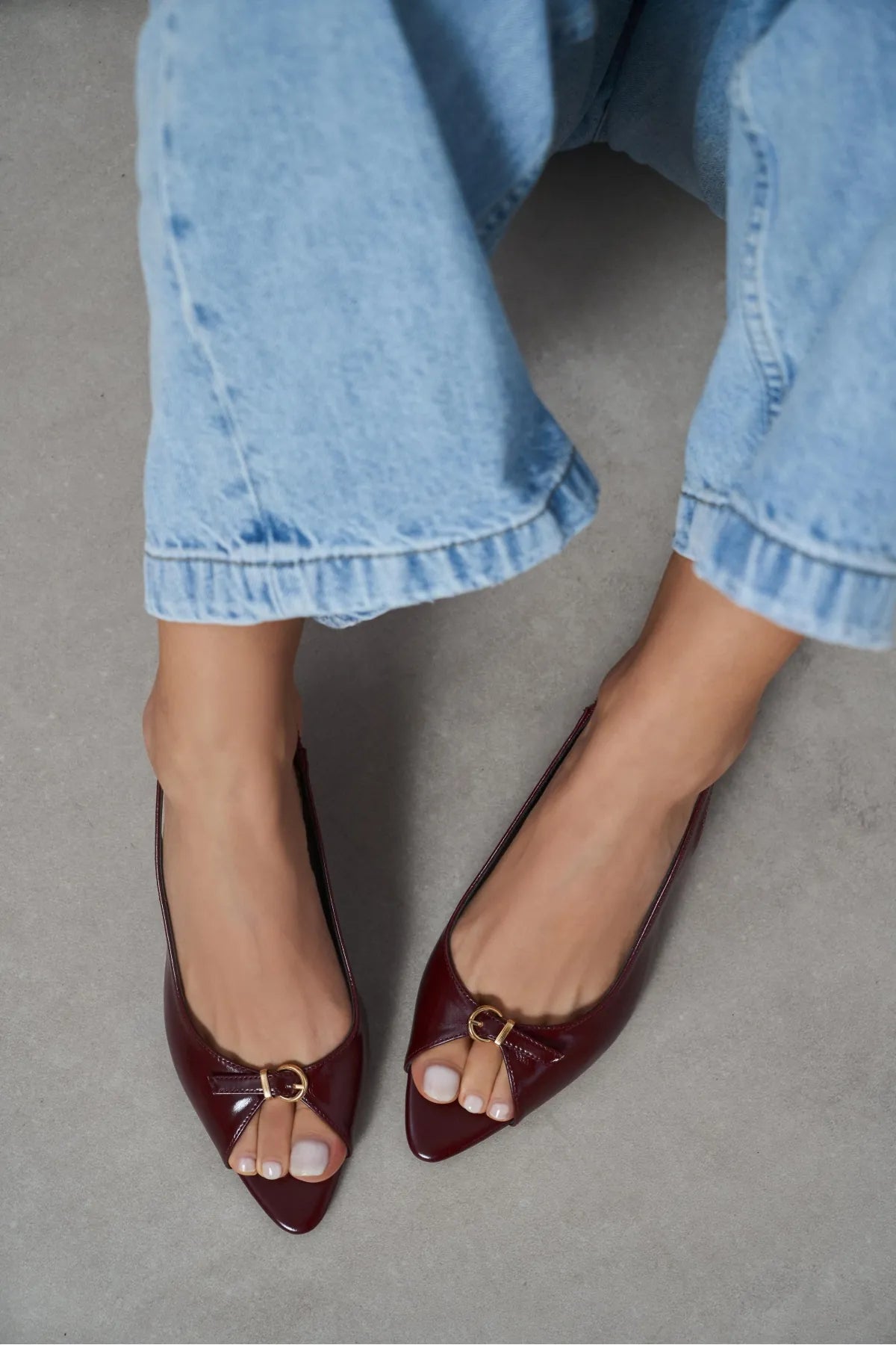 RONE Burgundy Rustic Pattern Pointed Toe Open Front Buckle Women’s Shoes | FOOTWEAR | Heels | Lebbse RONE Burgundy Rustic Pattern Pointed Toe Open Front Buckle Women’s Shoes | FOOTWEAR | Heels | Lebbse