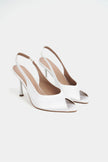 BETTY Pearl Satin Open-Toe Women’s Heels