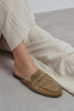 HARVEY Rome Beige Suede Women’s Loafer Mule Flats