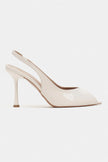 BETTY Beige Patent Open Toe Women’s Heels