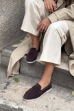 Aspire – Brown Genuine Suede Leather Ballet Flats