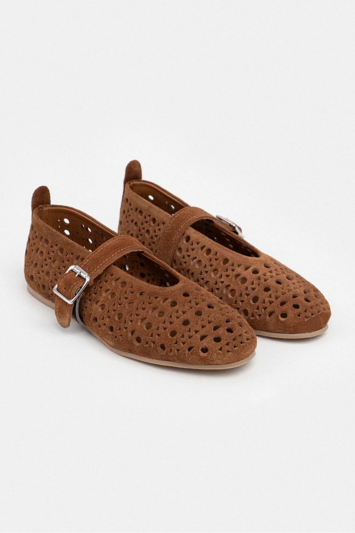 PATTER TANNED SUEDE GENUINE LEATHER BUCKLE DETAIL FLAT SOLE WOMEN'S BALLERINA | Flats | FOOTWEAR | Loafers PATTER TANNED SUEDE GENUINE LEATHER BUCKLE DETAIL FLAT SOLE WOMEN'S BALLERINA | Flats | FOOTWEAR | Loafers