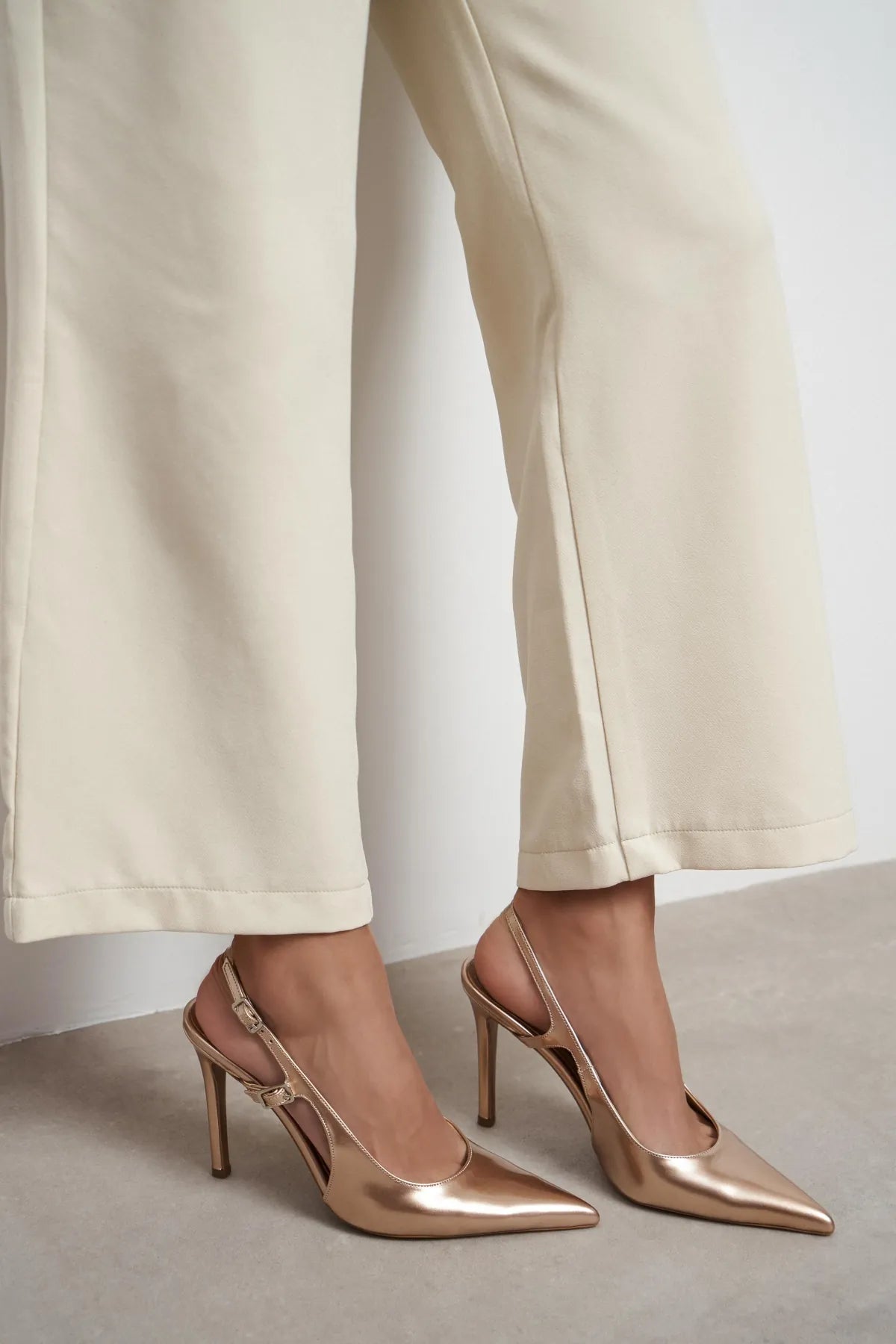 LADONIA Gold Patent Buckle Detail Open Back Women’s Heels | FOOTWEAR | Heels | Lebbse LADONIA Gold Patent Buckle Detail Open Back Women’s Heels | FOOTWEAR | Heels | Lebbse