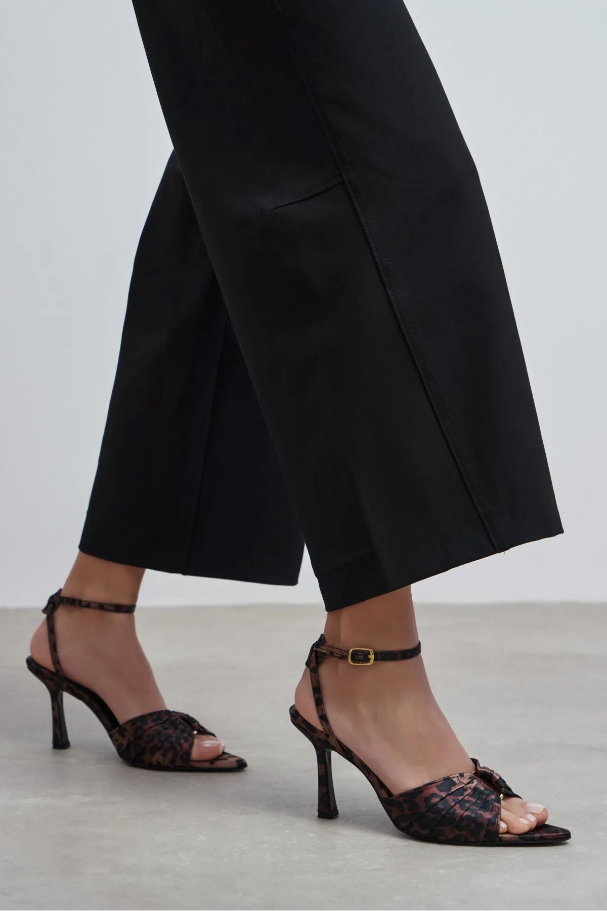 RAVEN Leo Satin Ankle Strap Women’s Thin Heel Shoes