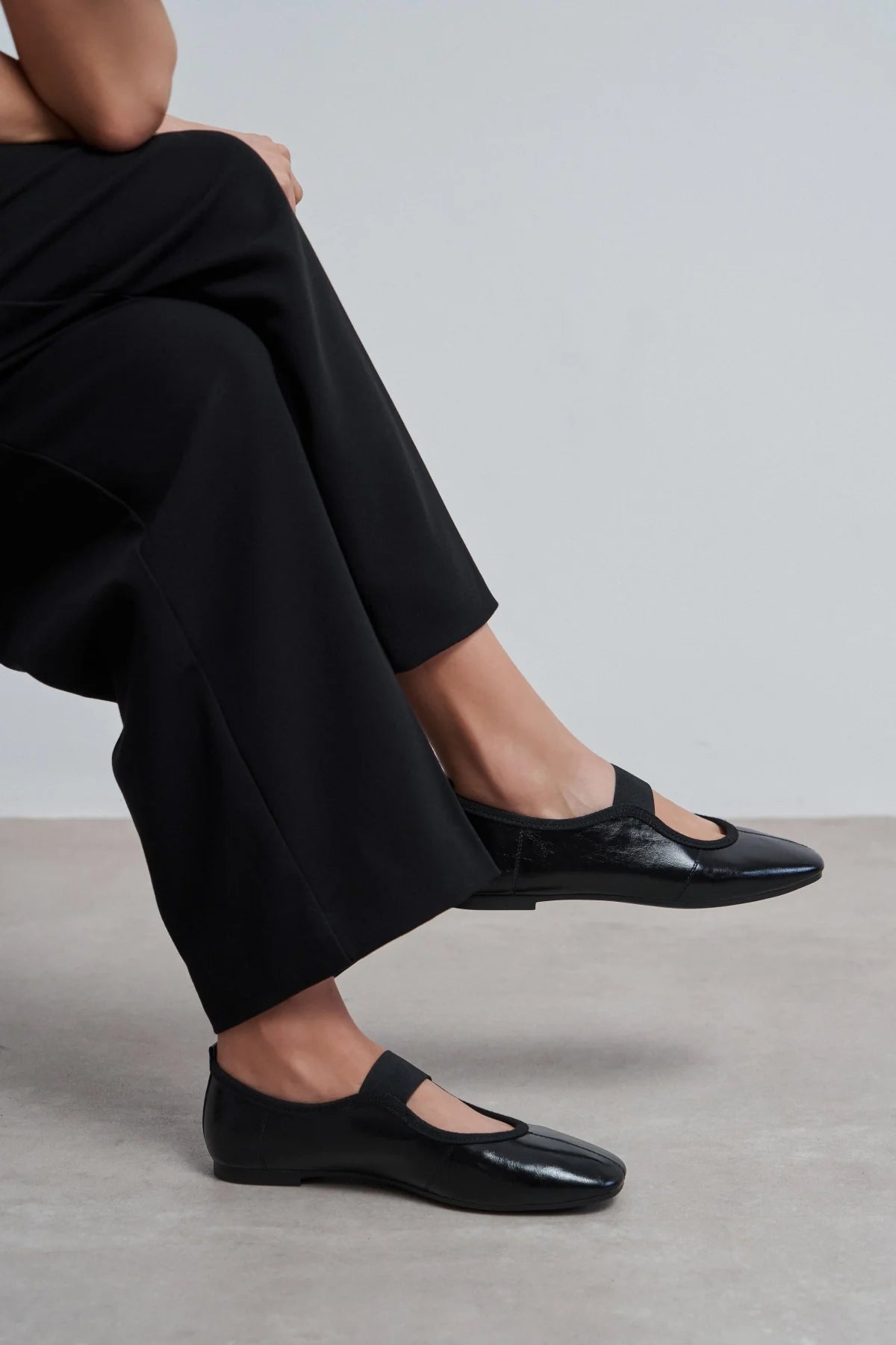 MORTY Black Rustic Patterned Women’s Daily Ballet Flats with Strap Detail | Ballet Flats | FOOTWEAR | Lebbse MORTY Black Rustic Patterned Women’s Daily Ballet Flats with Strap Detail | Ballet Flats | FOOTWEAR | Lebbse