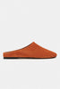 PALYA ORANGE SUEDE STUDDED GENUINE LEATHER WOMEN’S FLAT SLIPPERS
