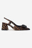Narcy Yellow Black Satin Black Bow Detail Pointed Toe Women's High Heel Shoes