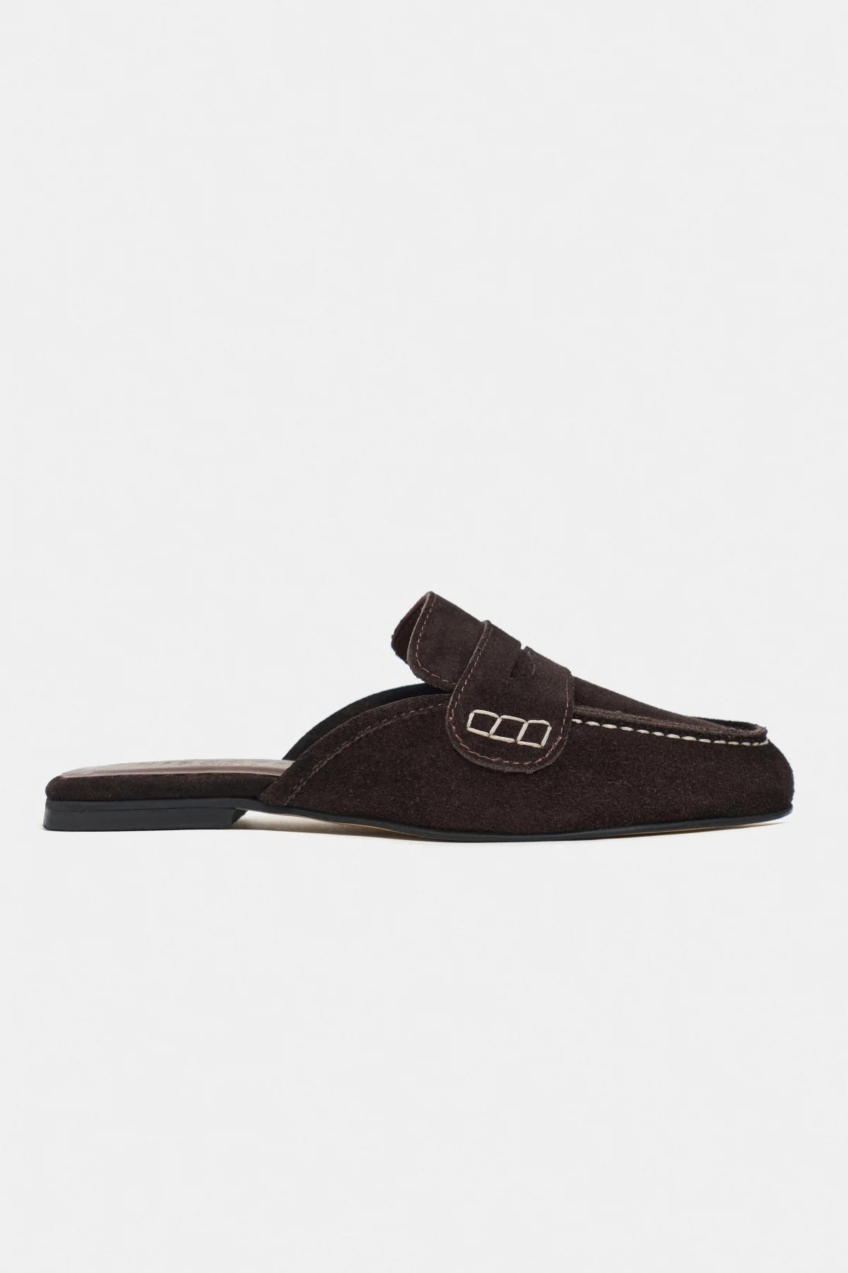 HARVEY Bitter Coffee Suede Women’s Loafer Mule Flats | FOOTWEAR | Slipper | Lebbse HARVEY Bitter Coffee Suede Women’s Loafer Mule Flats | FOOTWEAR | Slipper | Lebbse