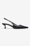 Rodney Black Patterned Rubber Detailed Women's High Heel Shoes