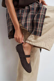 Tectum – Bitter Brown Suede Genuine Leather Ballet Flats
