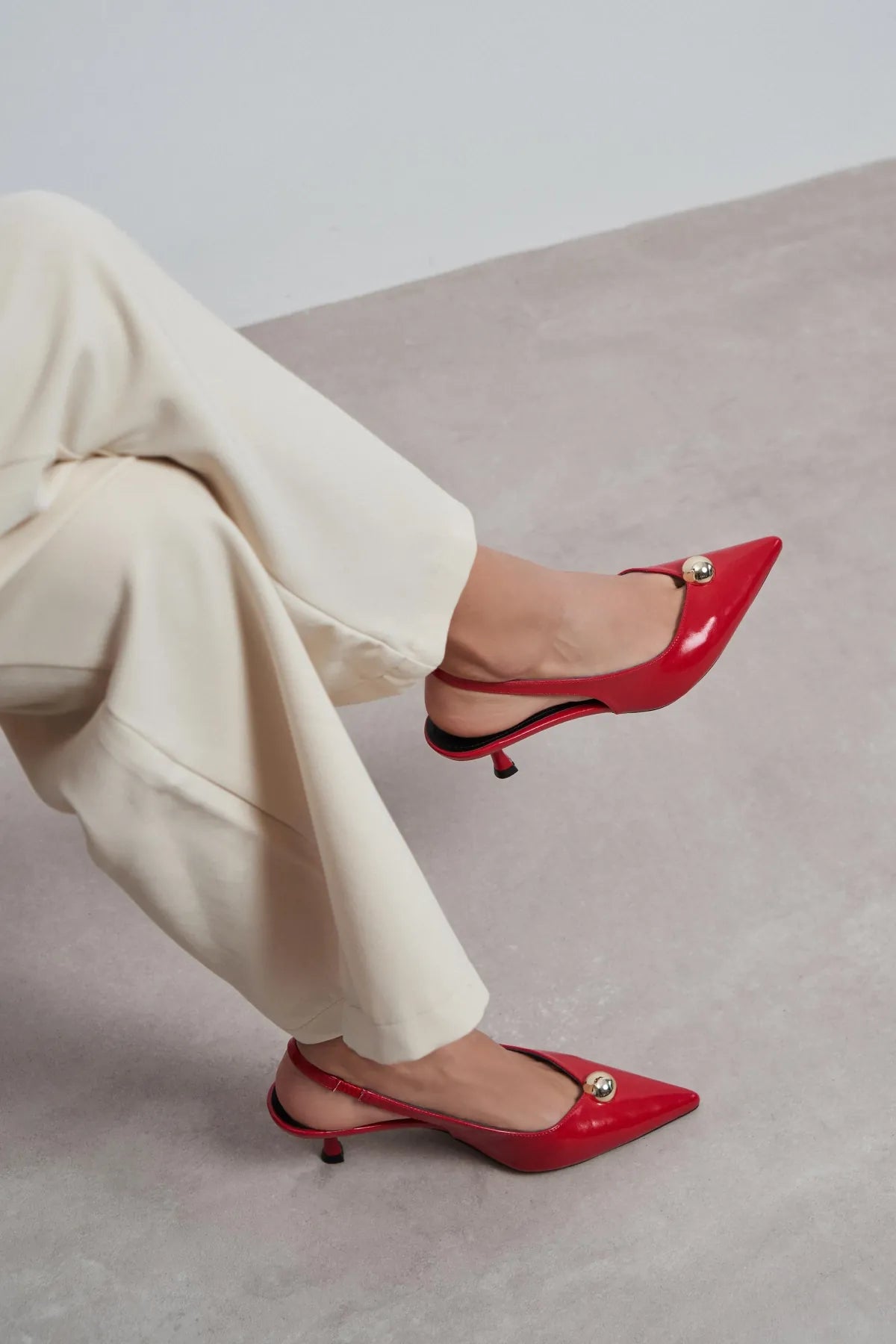 ALVERA Red Rustic Accessory Detail Pointed Toe Women’s Heel Shoes | FOOTWEAR | Heels | Lebbse ALVERA Red Rustic Accessory Detail Pointed Toe Women’s Heel Shoes | FOOTWEAR | Heels | Lebbse