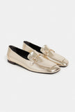 RORY Gold Patterned Buckle Detail Women’s Loafer Shoes