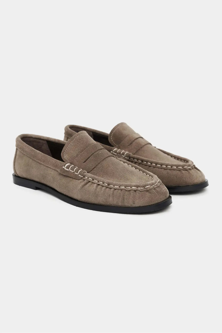 ELİSHA ROME BEIGE FLAT-SOLE WOMEN'S LOAFER