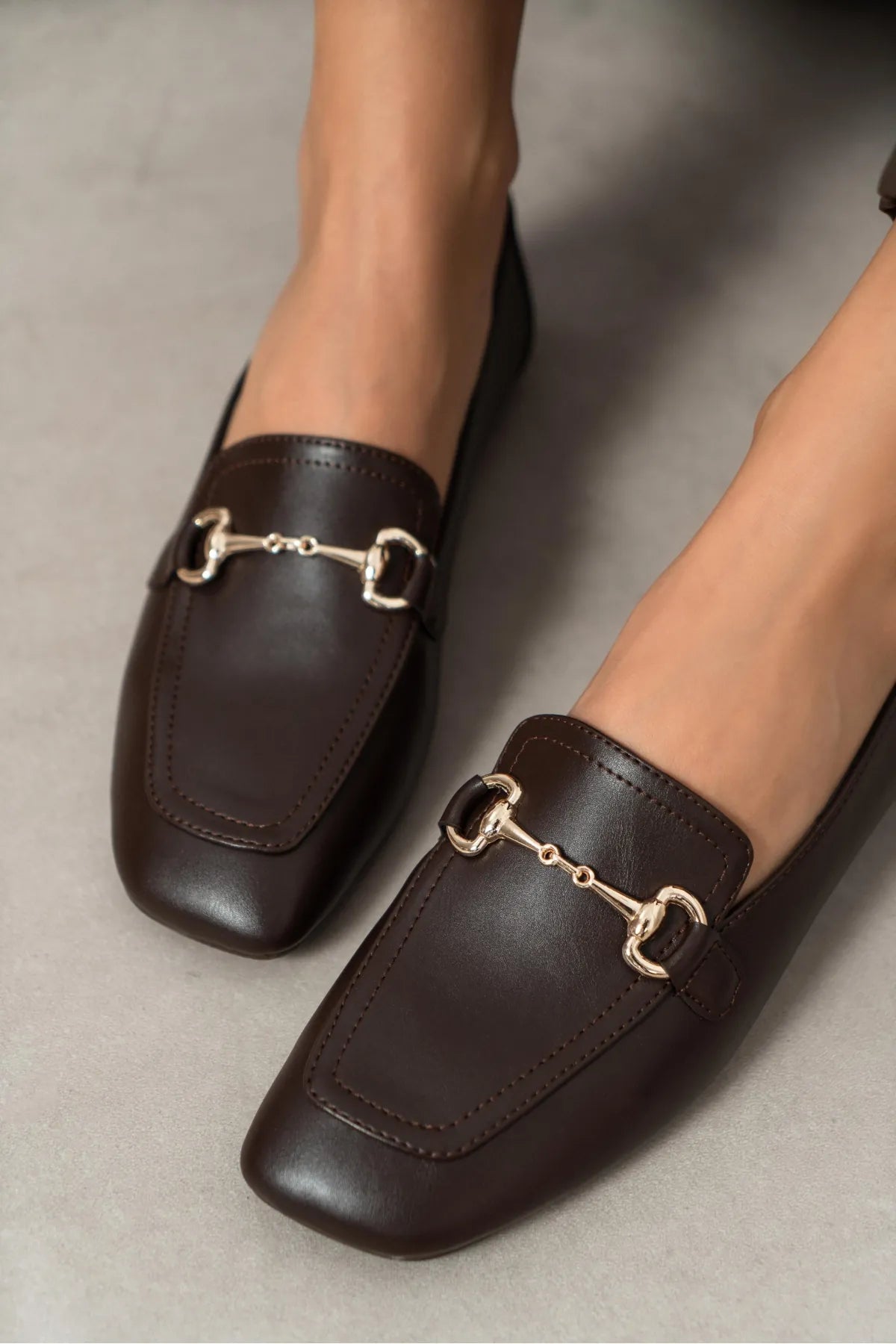 RORY Coffee Matte Buckle Detail Women’s Loafer Shoes | FOOTWEAR | Loafers | Lebbse RORY Coffee Matte Buckle Detail Women’s Loafer Shoes | FOOTWEAR | Loafers | Lebbse