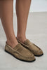 ELİSHA ROME BEIGE FLAT-SOLE WOMEN'S LOAFER
