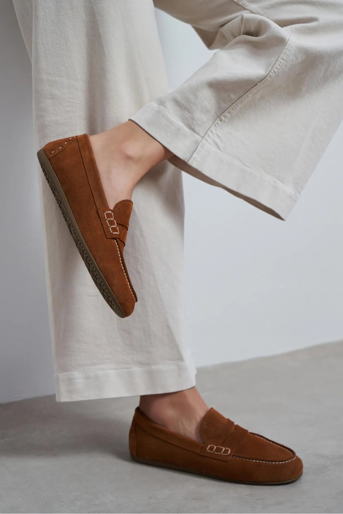 JERY Tan Suede Leather Women’s Loafer Shoes | FOOTWEAR | Loafers | Lebbse JERY Tan Suede Leather Women’s Loafer Shoes | FOOTWEAR | Loafers | Lebbse