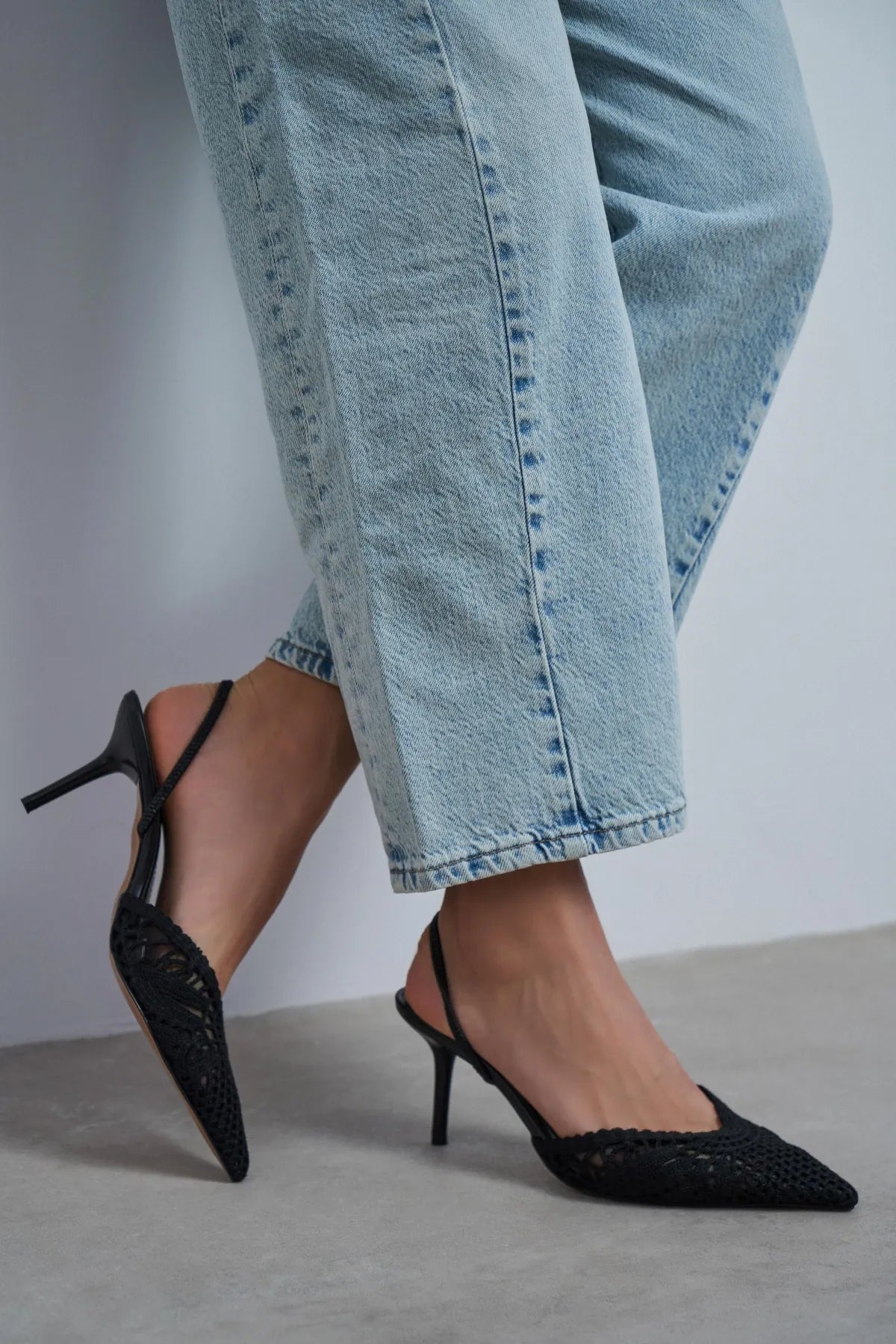 NORELY Black Knit Mesh Embroidered Slingback Women’s Heels | FOOTWEAR | Heels | Lebbse NORELY Black Knit Mesh Embroidered Slingback Women’s Heels | FOOTWEAR | Heels | Lebbse