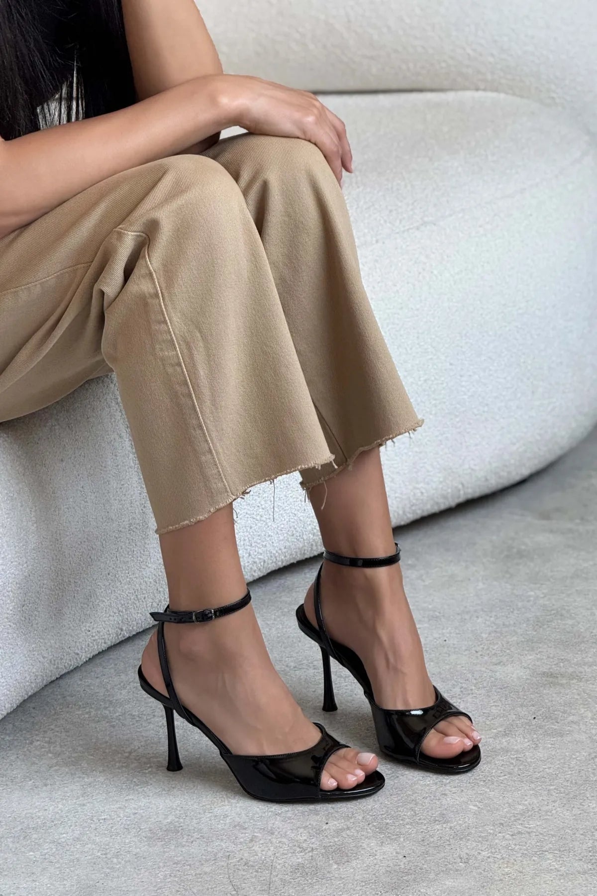 CHARMS Black Patent Ankle-Strap Detail Women’s Slim High-Heel Shoes | FOOTWEAR | Heels | Lebbse CHARMS Black Patent Ankle-Strap Detail Women’s Slim High-Heel Shoes | FOOTWEAR | Heels | Lebbse
