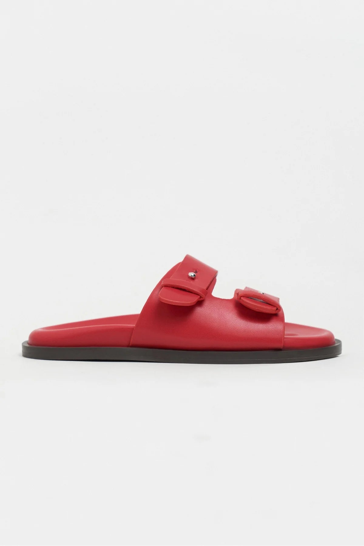 CUTE Red Rustic Double Strap Flat Sole Women’s Slippers | FOOTWEAR | Slipper | Lebbse CUTE Red Rustic Double Strap Flat Sole Women’s Slippers | FOOTWEAR | Slipper | Lebbse
