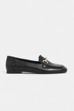 RORY Black Matte Buckle Detail Women’s Loafer Shoes