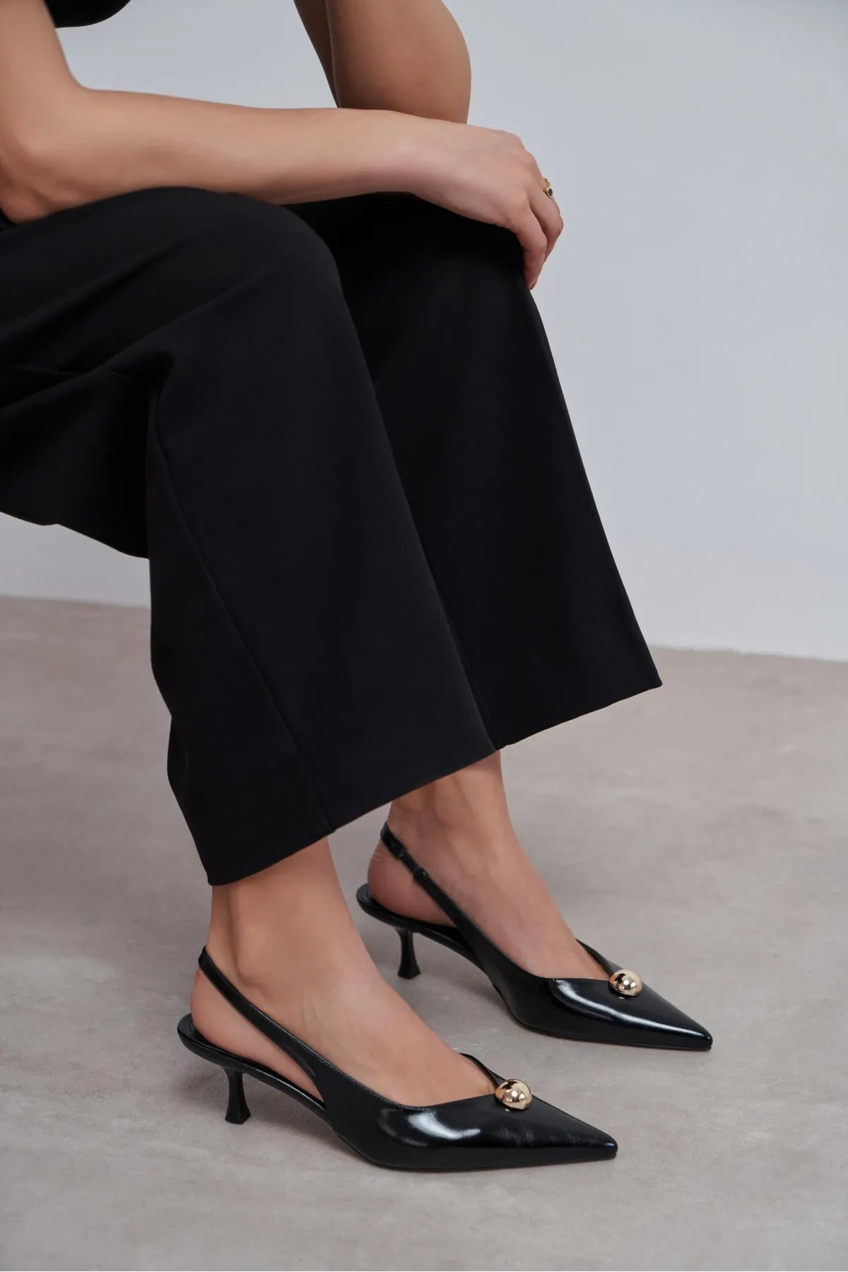 ALVERA Black Accessory Detail Pointed Toe Women’s Heel Shoes | FOOTWEAR | Heels | Lebbse ALVERA Black Accessory Detail Pointed Toe Women’s Heel Shoes | FOOTWEAR | Heels | Lebbse