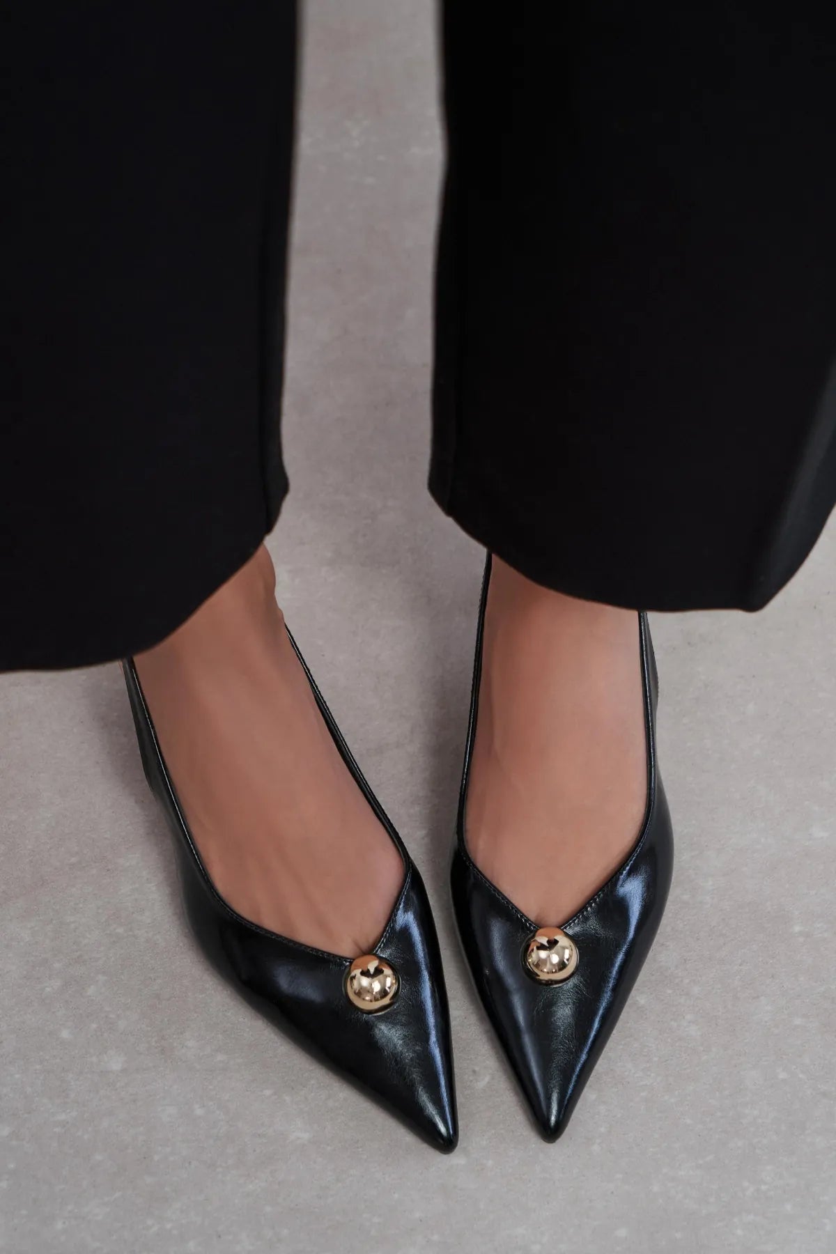 ALVERA Black Accessory Detail Pointed Toe Women’s Heel Shoes | FOOTWEAR | Heels | Lebbse ALVERA Black Accessory Detail Pointed Toe Women’s Heel Shoes | FOOTWEAR | Heels | Lebbse