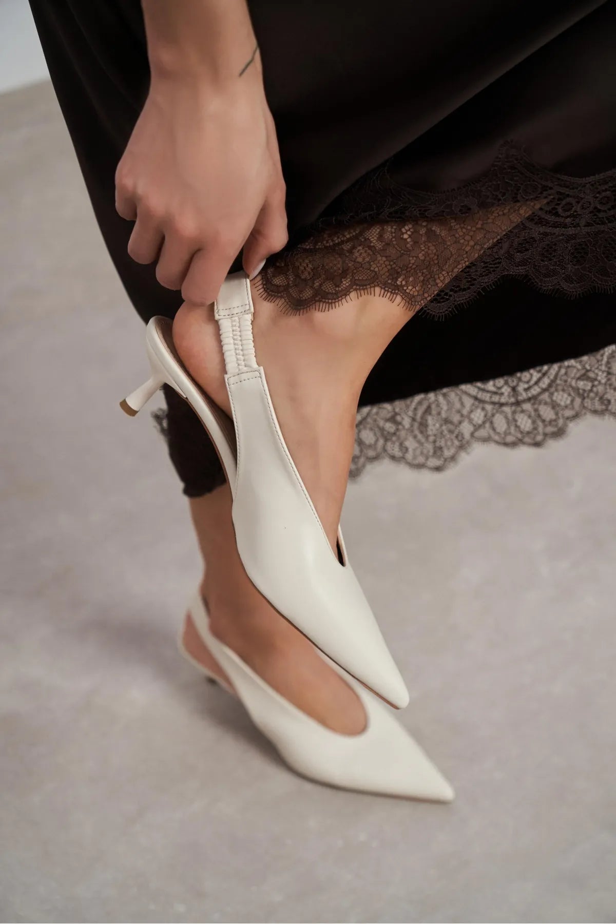 LUNIX Beige Matte Pointed Toe Slingback Women’s Heels | FOOTWEAR | Heels | Lebbse LUNIX Beige Matte Pointed Toe Slingback Women’s Heels | FOOTWEAR | Heels | Lebbse