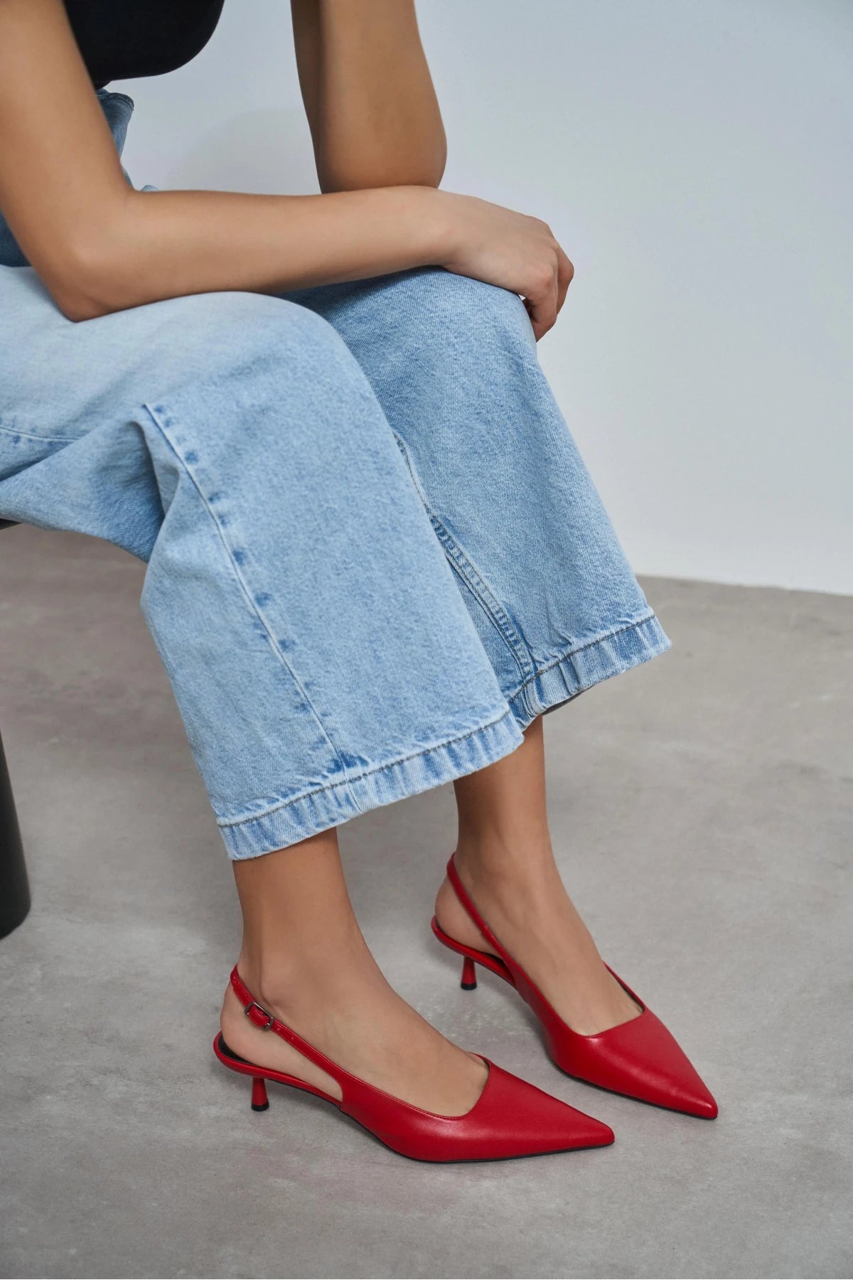 DIPSY Red Matte Buckle Detail Pointed Toe Women’s Heels | FOOTWEAR | Heels | Lebbse DIPSY Red Matte Buckle Detail Pointed Toe Women’s Heels | FOOTWEAR | Heels | Lebbse