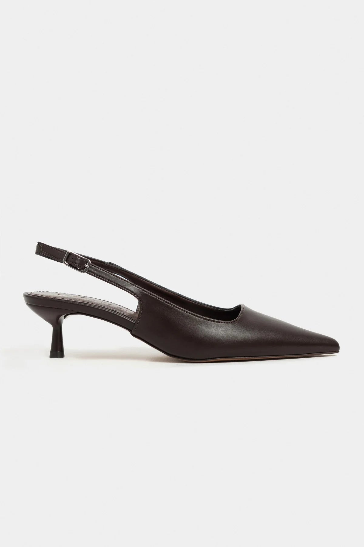 DIPSY Coffee Matte Buckle Detail Pointed Toe Women’s Heels | FOOTWEAR | Heels | Lebbse DIPSY Coffee Matte Buckle Detail Pointed Toe Women’s Heels | FOOTWEAR | Heels | Lebbse