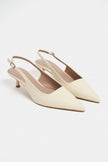 DIPSY Butter Yellow Matte Buckle Detail Pointed Toe Women’s Heels