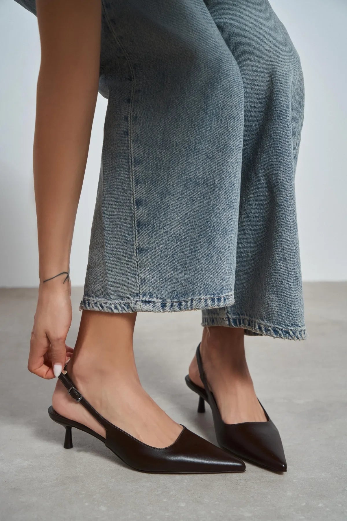 DIPSY Coffee Matte Buckle Detail Pointed Toe Women’s Heels | FOOTWEAR | Heels | Lebbse DIPSY Coffee Matte Buckle Detail Pointed Toe Women’s Heels | FOOTWEAR | Heels | Lebbse