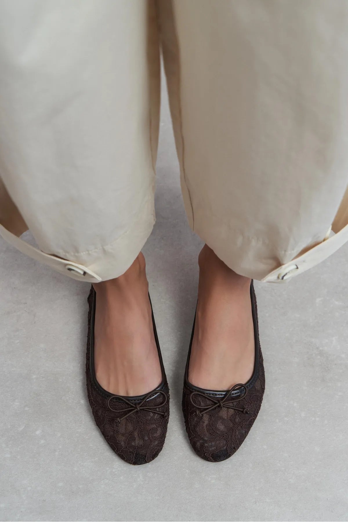 MAGNI Brown Lace Embroidered Bow Detail Women’s Ballet Flats | Ballet Flats | FOOTWEAR | Lebbse MAGNI Brown Lace Embroidered Bow Detail Women’s Ballet Flats | Ballet Flats | FOOTWEAR | Lebbse