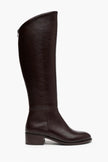 RUBY BROWN GENUINE LEATHER SLOT-TOE WOMEN'S HIGH-HEEL BOOTS