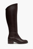 RUBY BROWN GENUINE LEATHER SLOT-TOE WOMEN'S HIGH-HEEL BOOTS