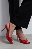 BETTY Red Patent Open Toe Women’s Heels