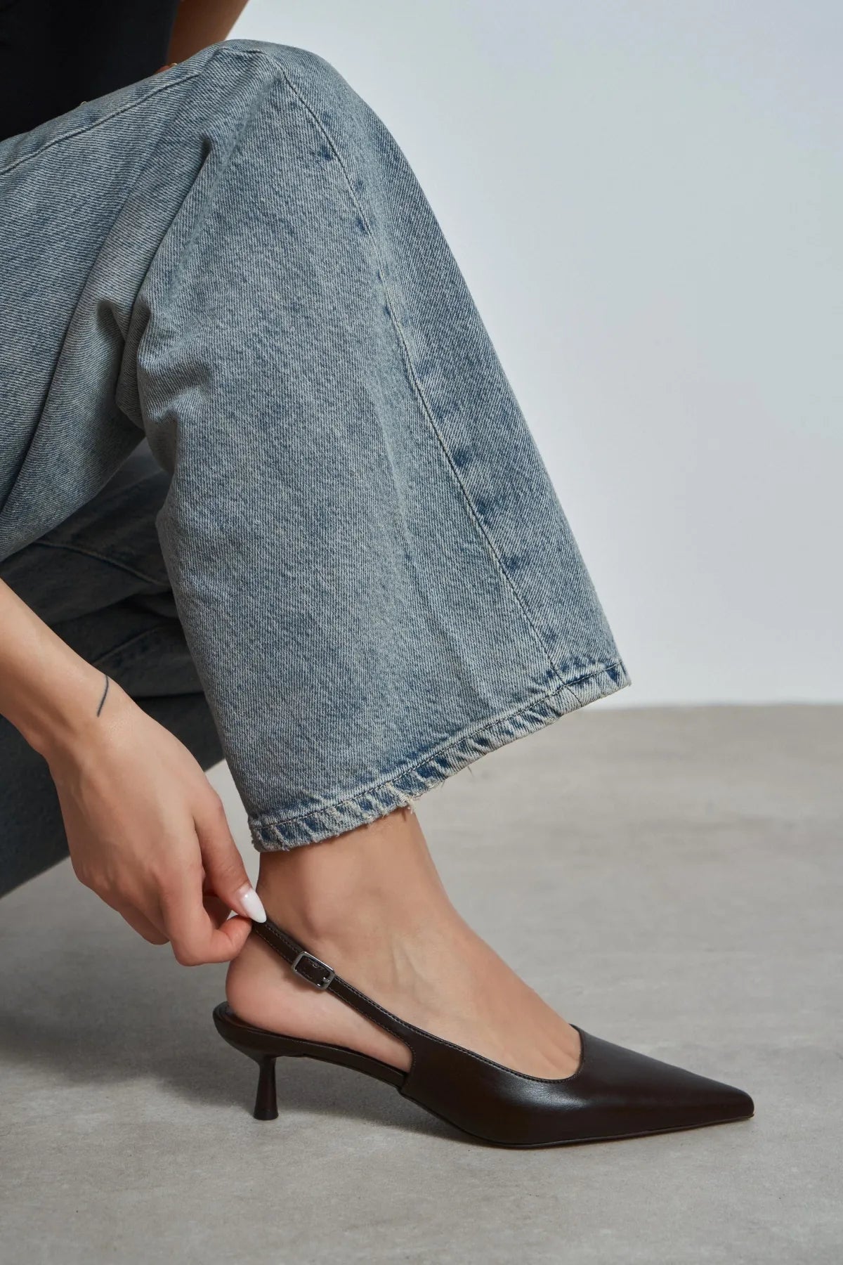 DIPSY Coffee Matte Buckle Detail Pointed Toe Women’s Heels | FOOTWEAR | Heels | Lebbse DIPSY Coffee Matte Buckle Detail Pointed Toe Women’s Heels | FOOTWEAR | Heels | Lebbse