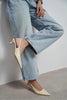 DIPSY Butter Yellow Matte Buckle Detail Pointed Toe Women’s Heels