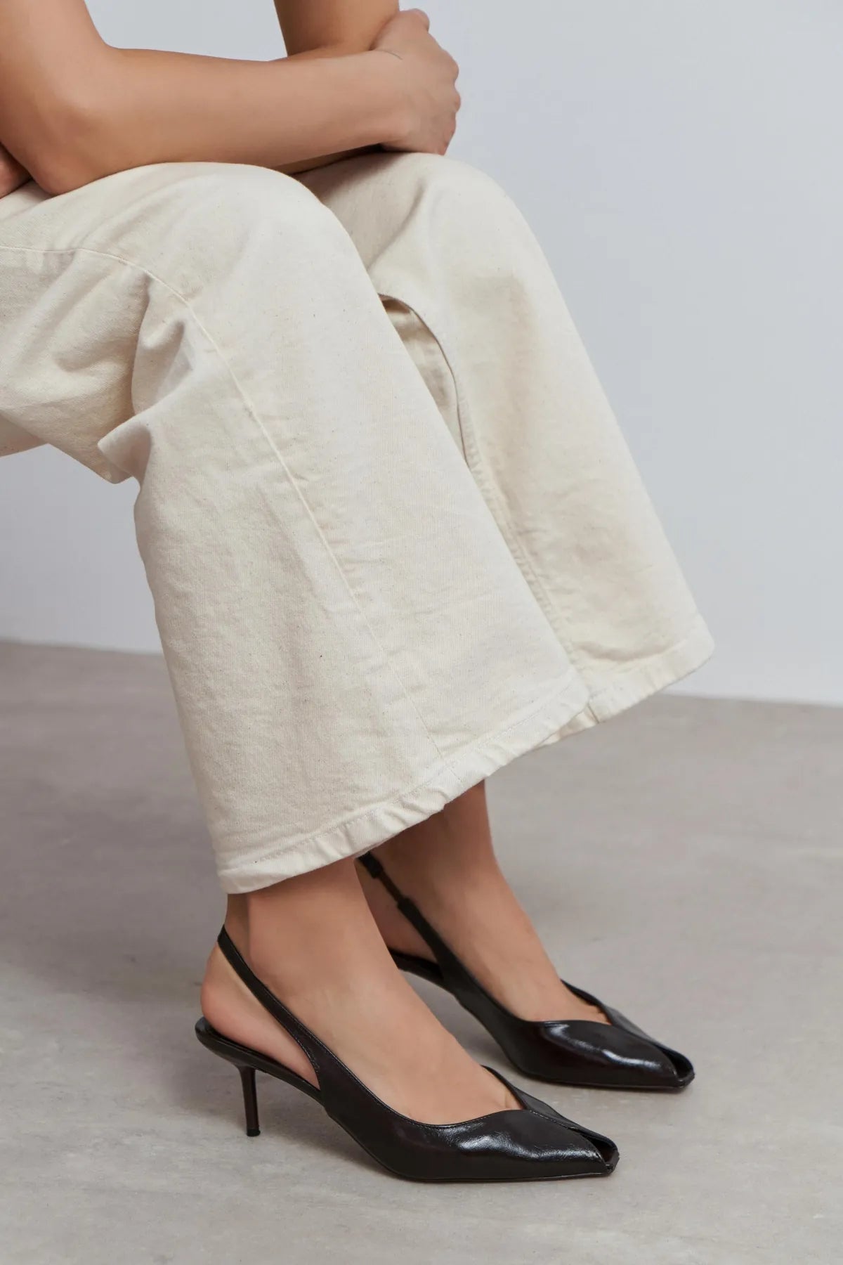 ADEN Coffee Rustic Pattern Open Toe Pointed Women’s Heels | FOOTWEAR | Heels | Lebbse