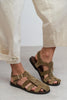 ORBIT Rome Beige Suede Genuine Leather Buckle Detail Flat Women’s Sandals