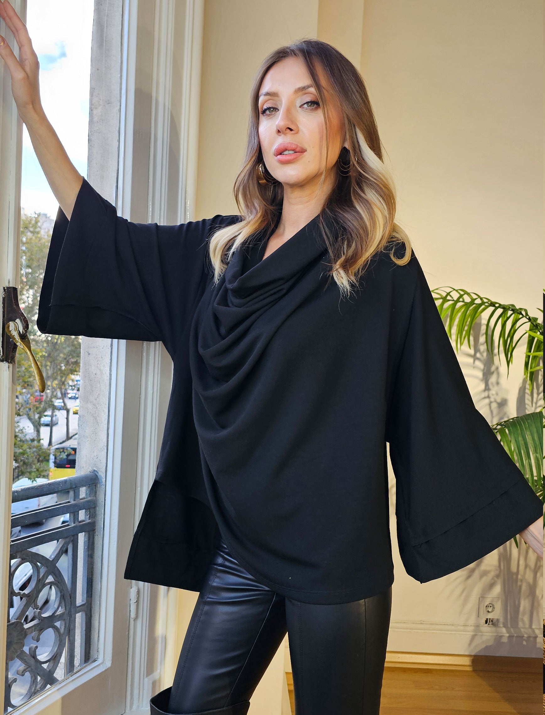 Black Dinaro Blouse