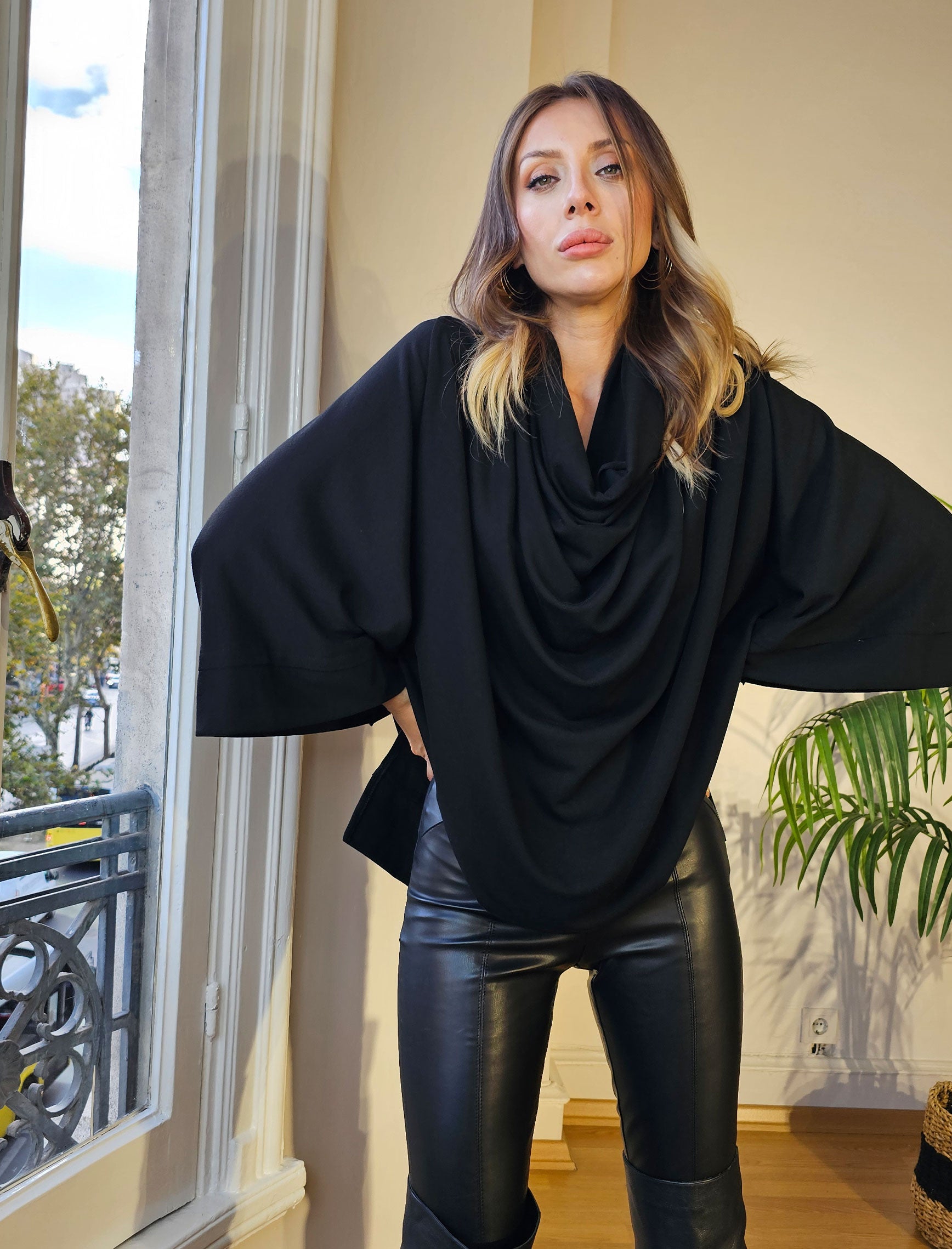 Black Dinaro Blouse