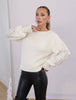 Offwhite Sleeve Sequin Sweater