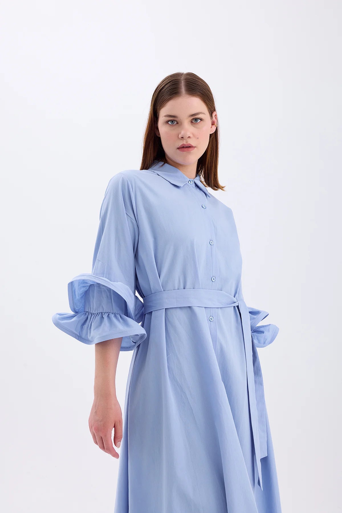 Shirt Collar Dress Blue | CLOTHES | DRESS | Lebbse Shirt Collar Dress Blue | CLOTHES | DRESS | Lebbse