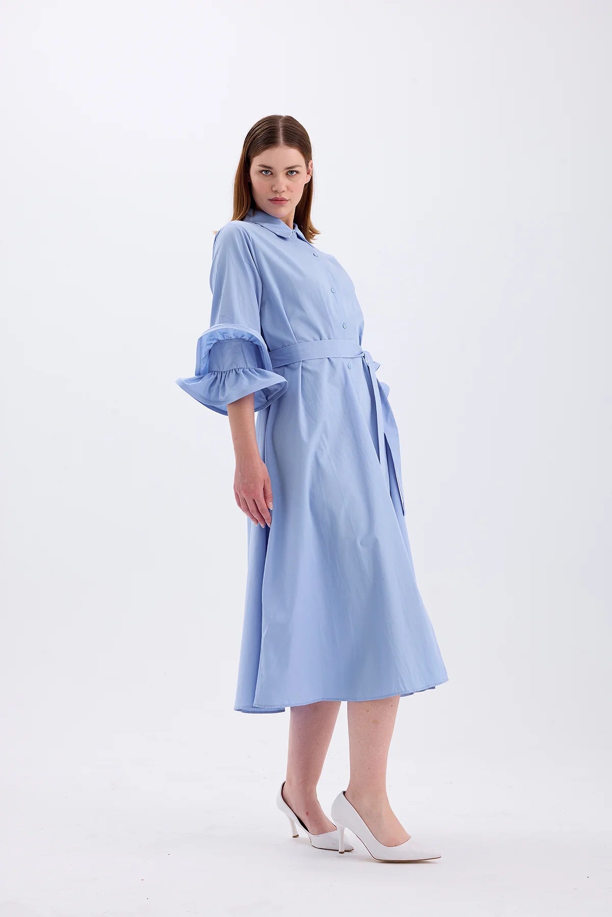 Shirt Collar Dress Blue | CLOTHES | DRESS | Lebbse Shirt Collar Dress Blue | CLOTHES | DRESS | Lebbse