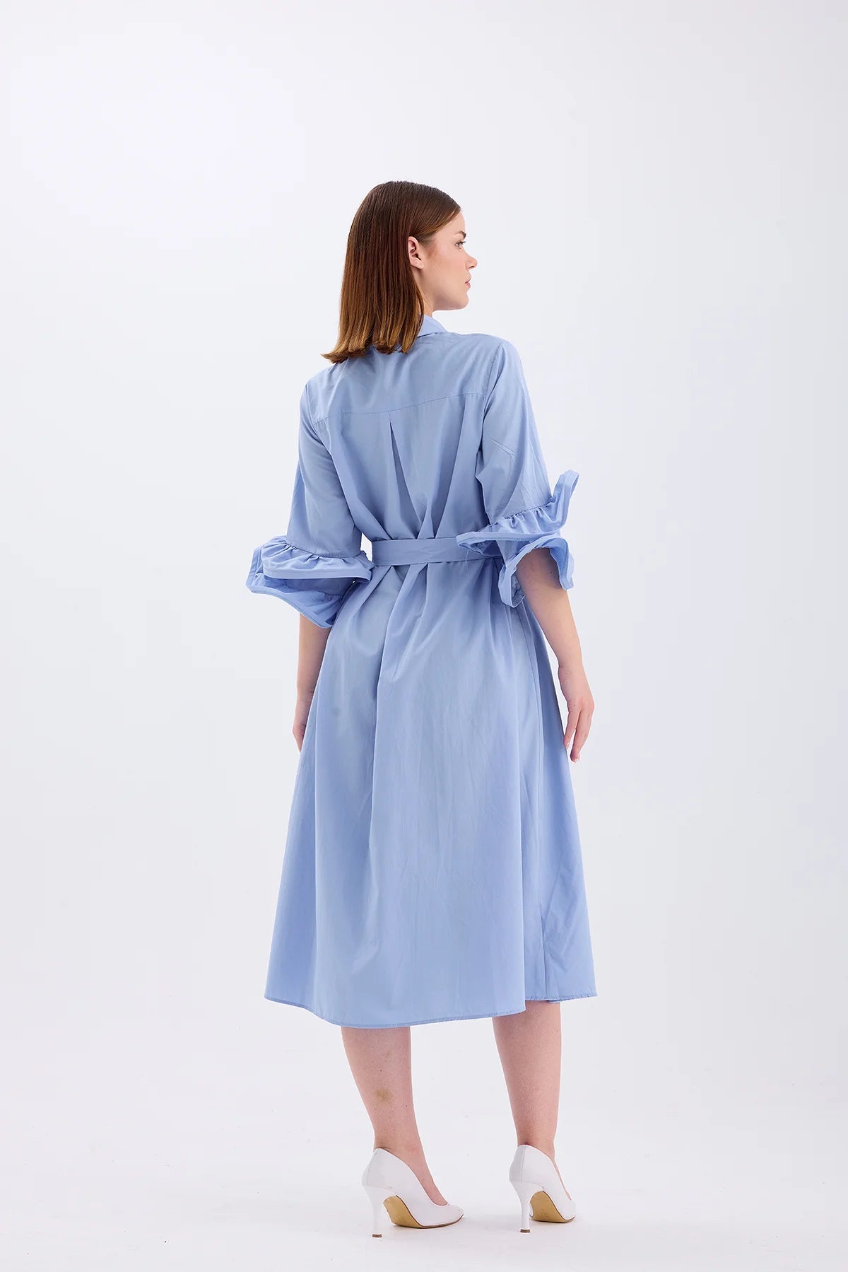 Shirt Collar Dress Blue | CLOTHES | DRESS | Lebbse Shirt Collar Dress Blue | CLOTHES | DRESS | Lebbse